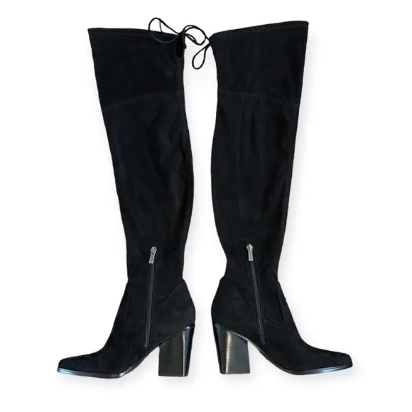 Marc Fisher Okun Thigh High Boots in Black, Size 5 New in Box EXCELLENT!