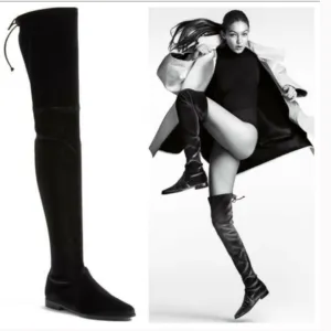 MARC FISHER Over the Knee Velvet Boots