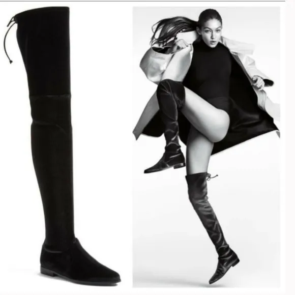 MARC FISHER Over the Knee Velvet Boots