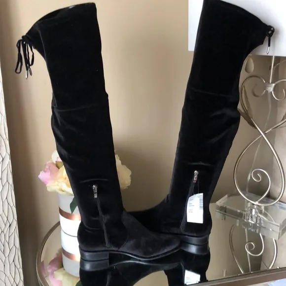 MARC FISHER Over the Knee Velvet Boots