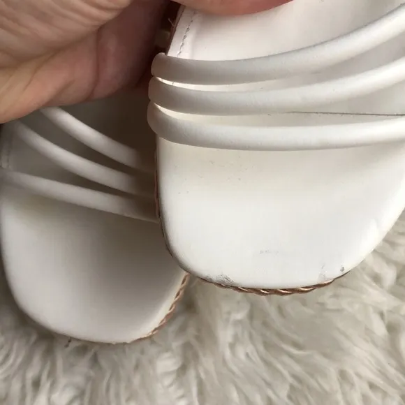 MARC FISHER White Espadrille sandals strappy design