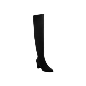 MARC FISHER Womens Black Stretch Luley Pointed Toe Block Heel Heeled Boots 5.5 M