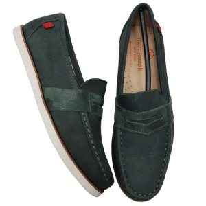 Marc Joseph | NIB Dumbo Emerald Green Preppy Classic Leather Loafers Boy's 3