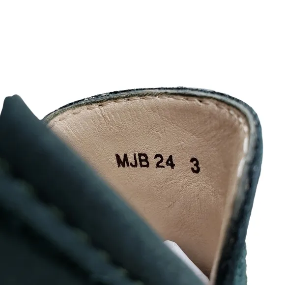 Marc Joseph | NIB Dumbo Emerald Green Preppy Classic Leather Loafers Boy's 3