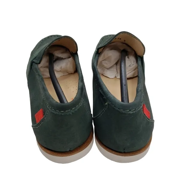 Marc Joseph | NIB Dumbo Emerald Green Preppy Classic Leather Loafers Boy's 3