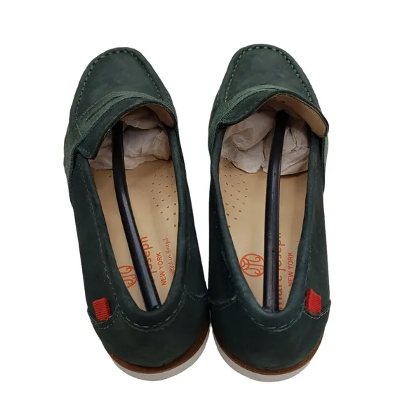Marc Joseph | NIB Dumbo Emerald Green Preppy Classic Leather Loafers Boy's 3