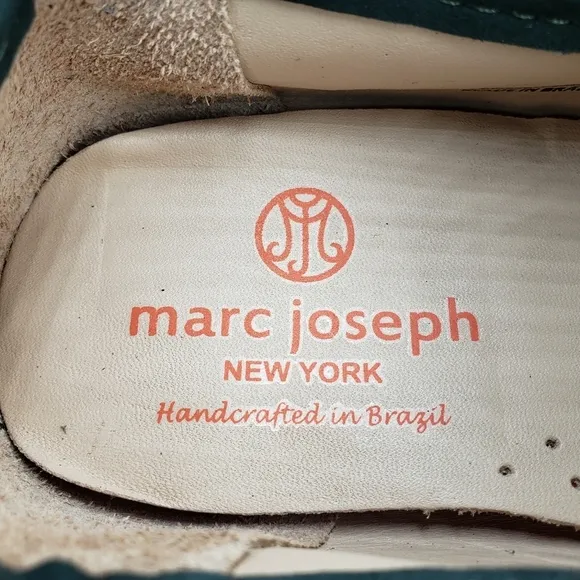 Marc Joseph | NIB Dumbo Emerald Green Preppy Classic Leather Loafers Boy's 3