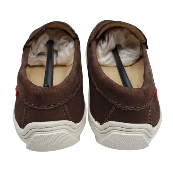 Marc Joseph | NIB Holland Brown Nobuck Gold Star Leather Chic Loafers Girl's 12