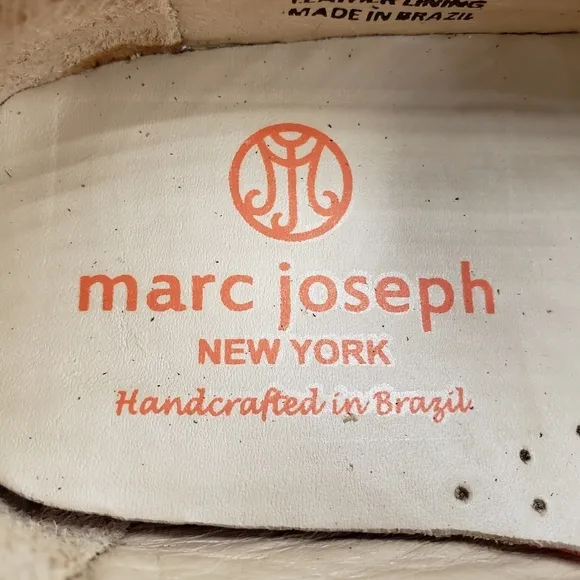 Marc Joseph | NIB Holland Brown Nobuck Gold Star Leather Chic Loafers Girl's 12
