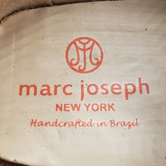 Marc Joseph | NIB Holland Coral Napa Silver Star Leather Chic Loafers Girl's 3.5