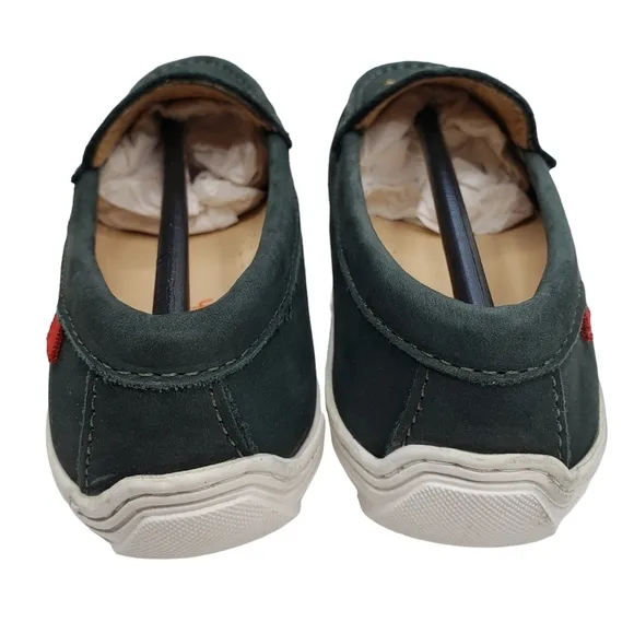Marc Joseph | NIB Holland Emerald Green Gold Star Leather Chic Loafers Girl 11.5