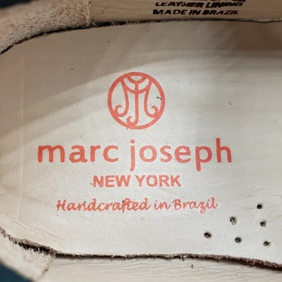 Marc Joseph | NIB Holland Emerald Green Gold Star Leather Chic Loafers Girl 11.5