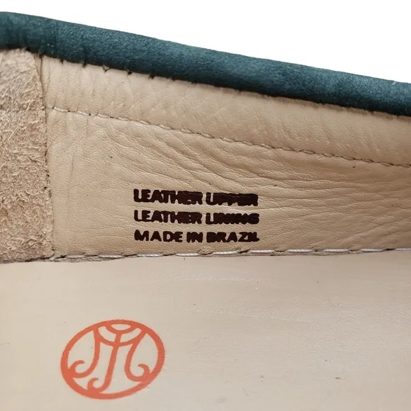 Marc Joseph | NIB Holland Emerald Green Gold Star Leather Chic Loafers Girl's 1