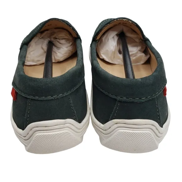Marc Joseph | NIB Holland Emerald Green Gold Star Leather Chic Loafers Girl's 1