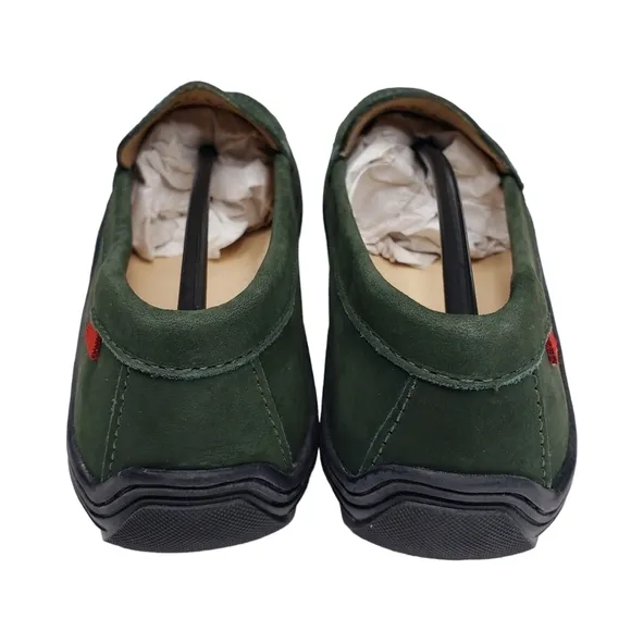 Marc Joseph | NIB Holland Forest Green Gold Star Leather Loafers Girl's 5.5