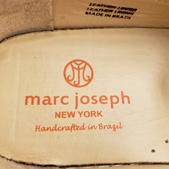 Marc Joseph | NIB Holland Forest Green Gold Star Leather Loafers Girl's 5.5