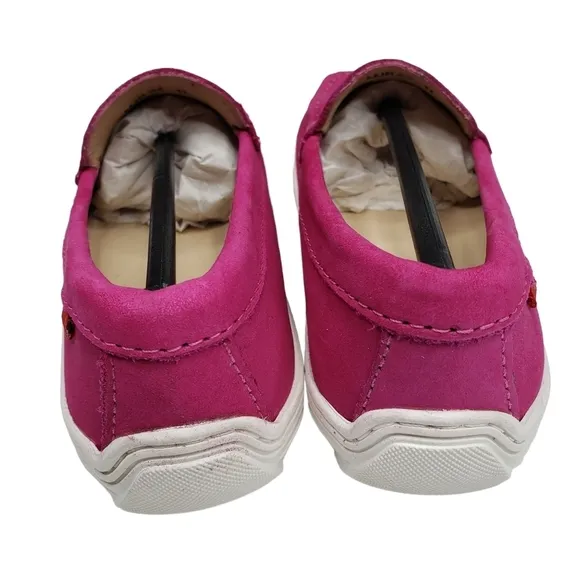 Marc Joseph | NIB Holland Pink Nobuck Silver Star Leather Chic Loafers Girl's 11