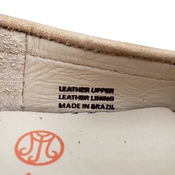 Marc Joseph | NIB Holland Porcelain Nobuck Gold Star Leather Loafers Girl's 11.5
