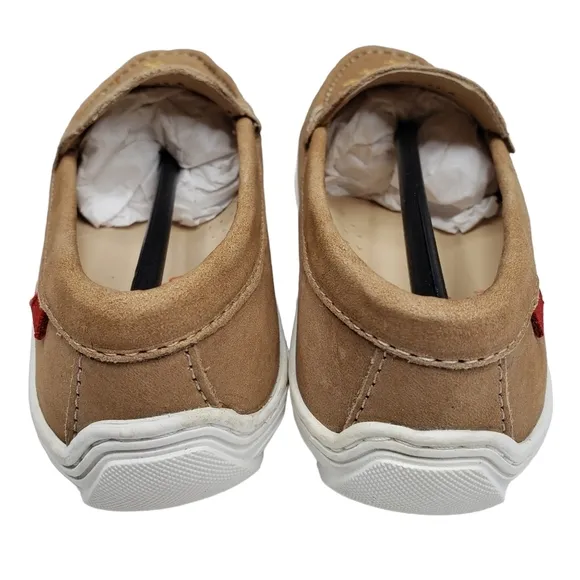 Marc Joseph | NIB Holland Porcelain Nobuck Gold Star Leather Loafers Girl's 11.5