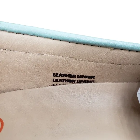 Marc Joseph | NIB Holland Powder Green Grainy Silver Star Leather Loafers 2.5