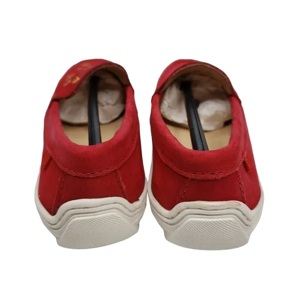 Marc Joseph | NIB Holland Red Nobuck Gold Star Leather Chic Loafers Girl's 12