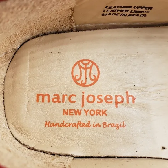 Marc Joseph | NIB Holland Red Nobuck Gold Star Leather Chic Loafers Girl's 5.5