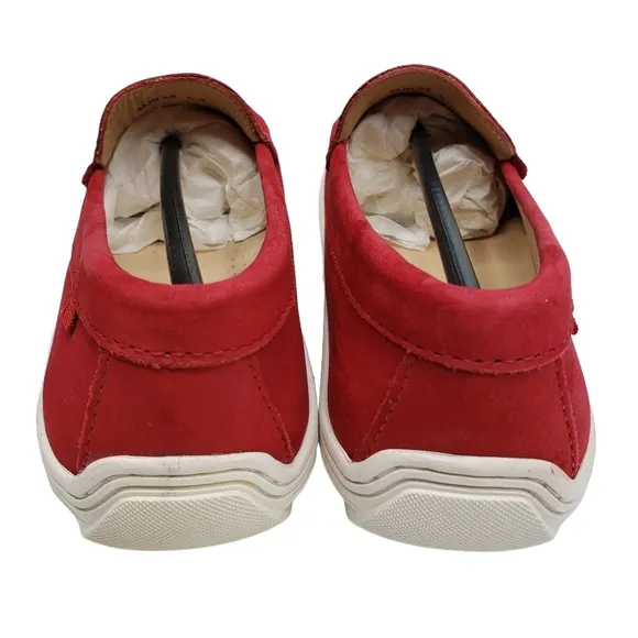 Marc Joseph | NIB Holland Red Nobuck Gold Star Leather Chic Loafers Girl's 5.5
