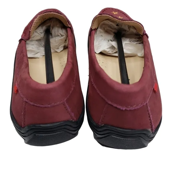 Marc Joseph | NIB Holland Wine Nobuck Gold Star Leather Loafers Girl's 4.5