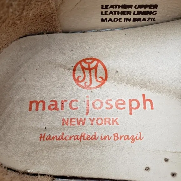 Marc Joseph | NIB Louisville Navy Nobuck Blue Leather Studded Loafers Girl's 1.5