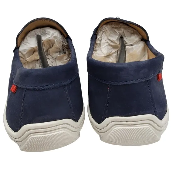 Marc Joseph | NIB Louisville Navy Nobuck Blue Leather Studded Loafers Girl's 5.5