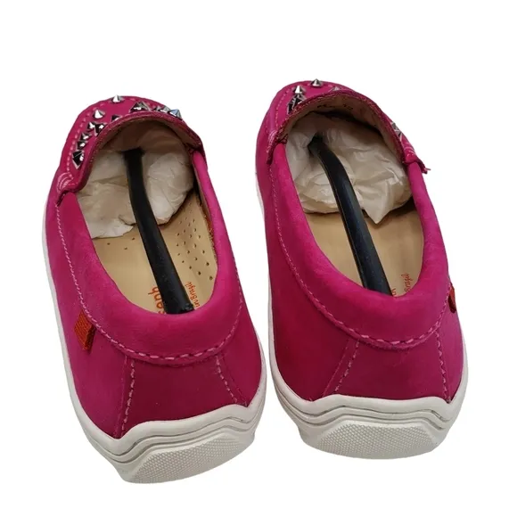 Marc Joseph | NIB Louisville Pink Nobuck Leather Studded Loafers Girl's 12.5