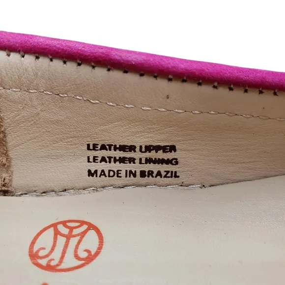 Marc Joseph | NIB Louisville Pink Nobuck Leather Studded Loafers Girl's 12.5