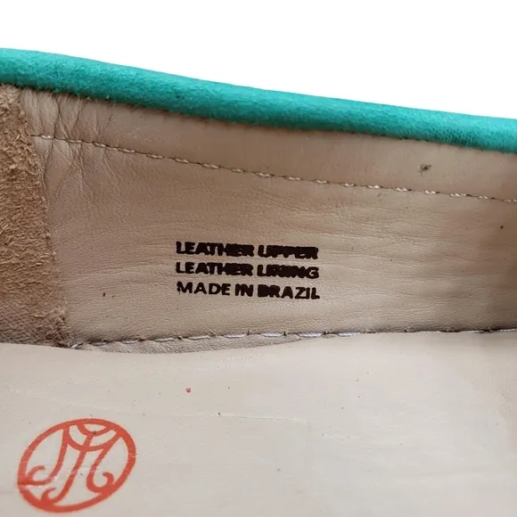 Marc Joseph | NIB Louisville Turquoise Nobuck Leather Studded Loafers Girl's 4