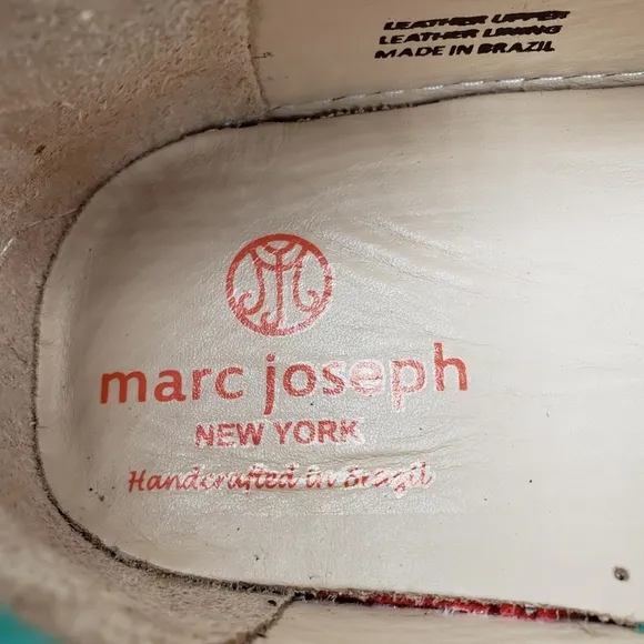 Marc Joseph | NIB Louisville Turquoise Nobuck Leather Studded Loafers Girl's 5.5