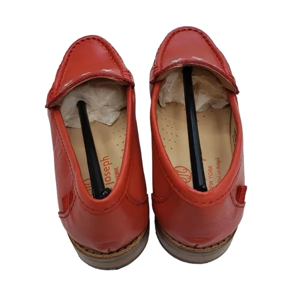 Marc Joseph | NIB Madison Coral Napa Silver Star Leather Loafers Girl's 12