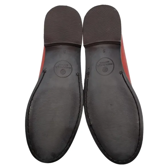 Marc Joseph | NIB Madison Coral Napa Silver Star Preppy Leather Loafers Girl's 3