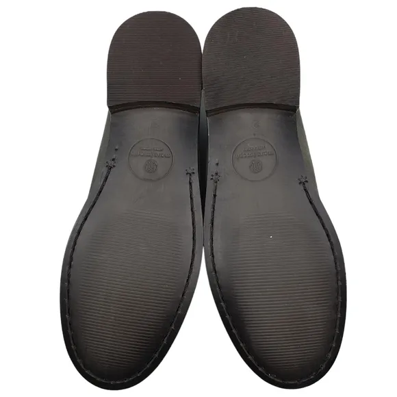 Marc Joseph | NIB Madison Gray Nobuck Silver Star Leather Loafers Girl's 2