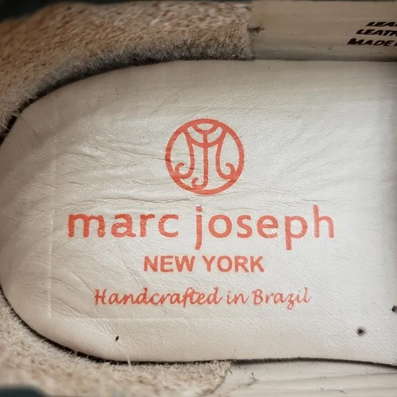 Marc Joseph | NIB Madison Gray Nobuck Silver Star Leather Loafers Girl's 2