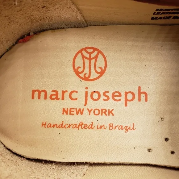 Marc Joseph | NIB Madison Wine Nobuck Gold Star Preppy Leather Loafers Girl's 2