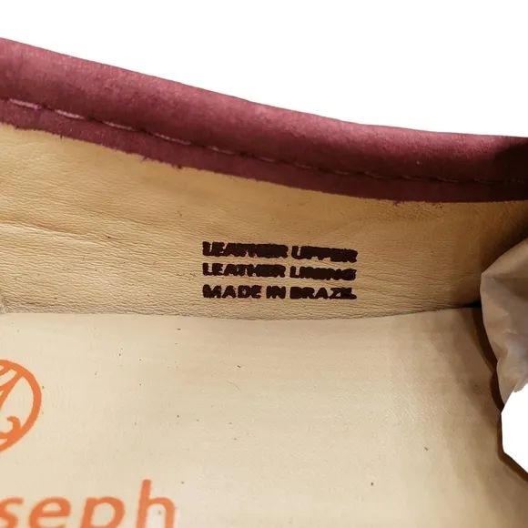 Marc Joseph | NIB Madison Wine Nobuck Gold Star Preppy Leather Loafers Girl's 2