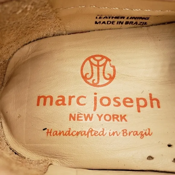 Marc Joseph | NIB Mott St Blush Nobuck Silver Grommet Leather Loafers Girl's 12