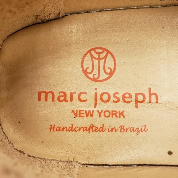 Marc Joseph | NIB Mott St Blush Nobuck Silver Grommet Leather Loafers Girl's 2.5