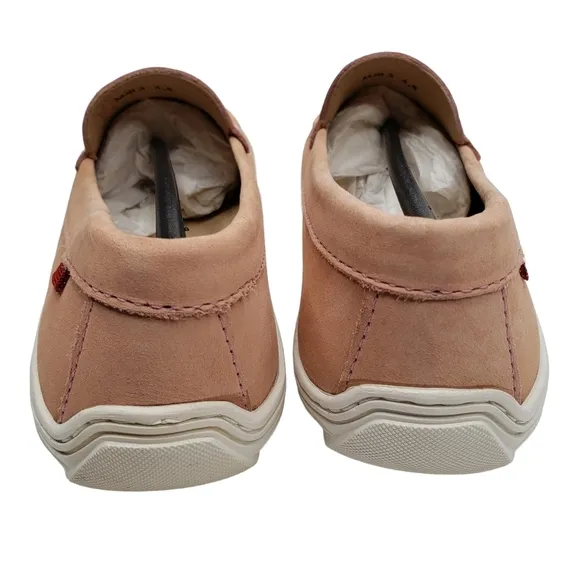 Marc Joseph | NIB Mott St Blush Nobuck Silver Grommet Leather Loafers Girl's 4.5