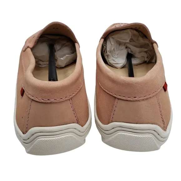 Marc Joseph | NIB Mott St Blush Nobuck Silver Grommet Leather Loafers Girl's 5.5