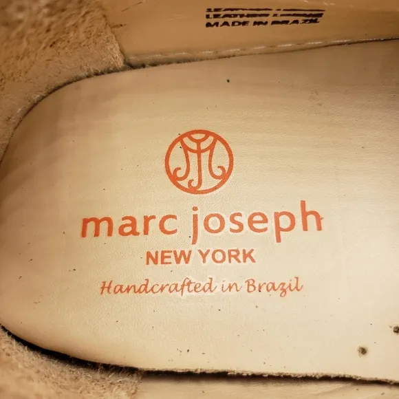 Marc Joseph | NIB Mott St Blush Nobuck Silver Grommet Leather Loafers Girl's 5.5
