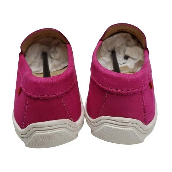 Marc Joseph | NIB Mott St Pink Nobuck Silver Grommet Leather Loafers Girl's 3.5