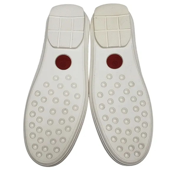 Marc Joseph | NIB Mott St Red Nobuck Silver Grommet Leather Loafers Girl's 1