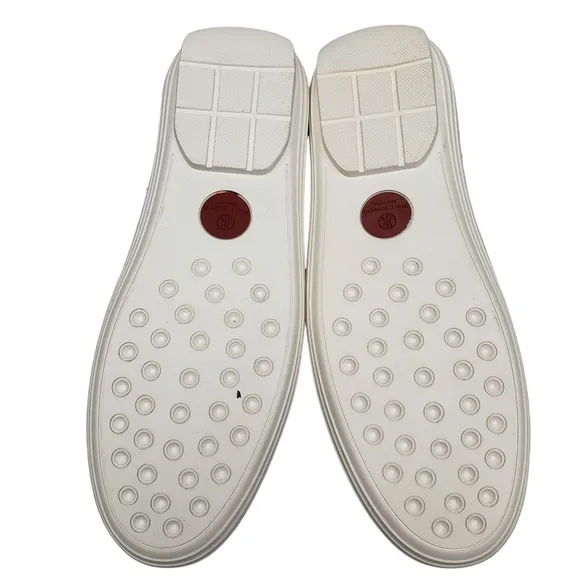 Marc Joseph | NIB Mott St Red Nobuck Silver Grommet Leather Loafers Girl's 2