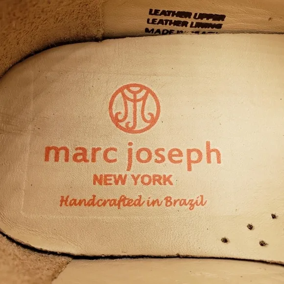 Marc Joseph | NIB Mott St Red Nobuck Silver Grommet Leather Loafers Girl's 2