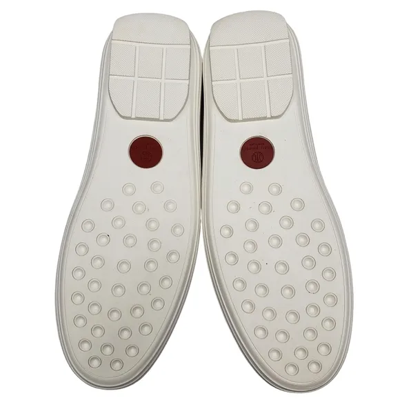 Marc Joseph | NIB Mott St Red Nobuck Silver Grommet Leather Loafers Girl's 4